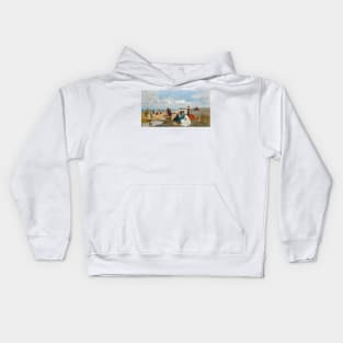 An Afternoon on the Beach by Francesc Miralles Kids Hoodie